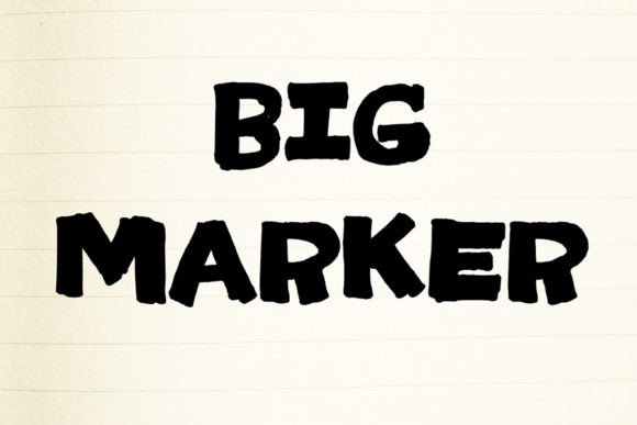 Big Marker: A Dynamic Display Font for Impactful Design