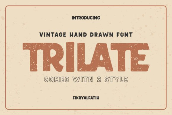 Trilate: A Vintage Font for Modern Branding