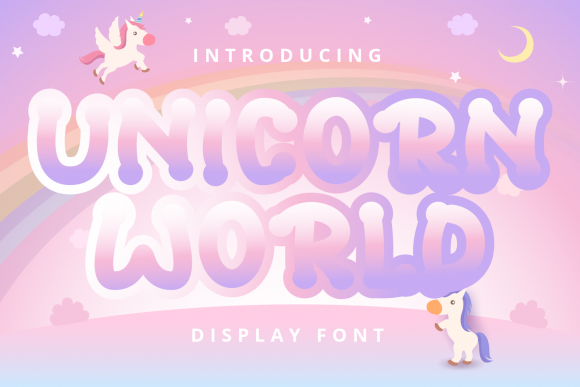 Unicorn World: A Sweet Display Font for Playful Design